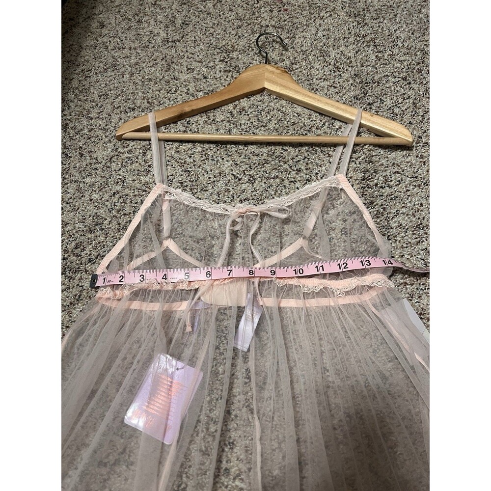 Nwt savage x fenty women's babydoll open back , pinky swear size large - Picture 5 of 10